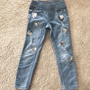 Justice Jeans with Flipsy Hearts